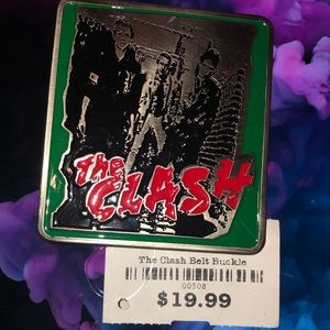 The Clash belt buckle